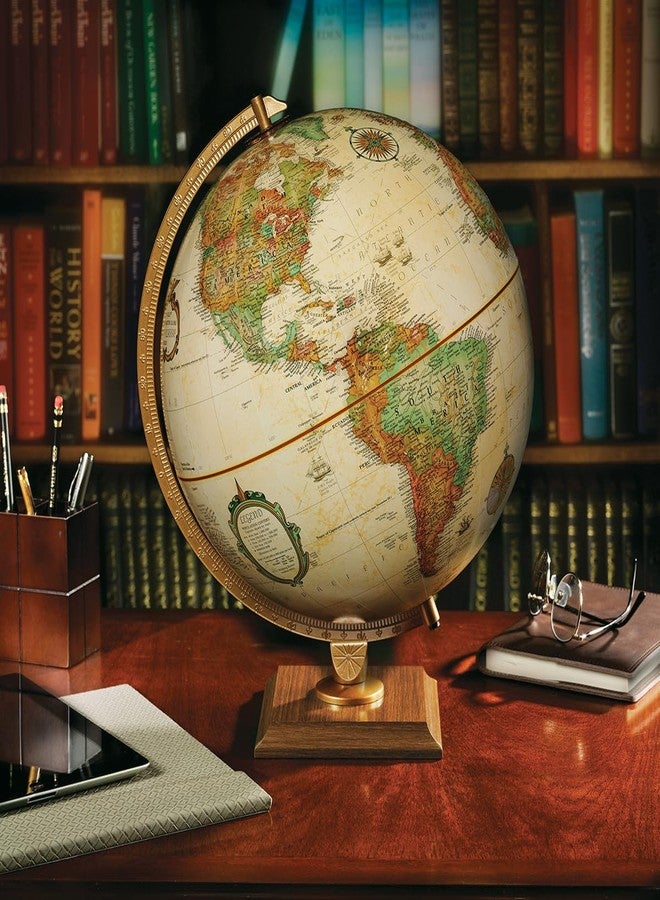 Replogle Gulf of America- Replogle World Classic Globe, 12" Desktop World Globe For Home or Office Desk Decor, Raised Relief, Up-to-date Cartography, Made in the USA, Antique - Image 3